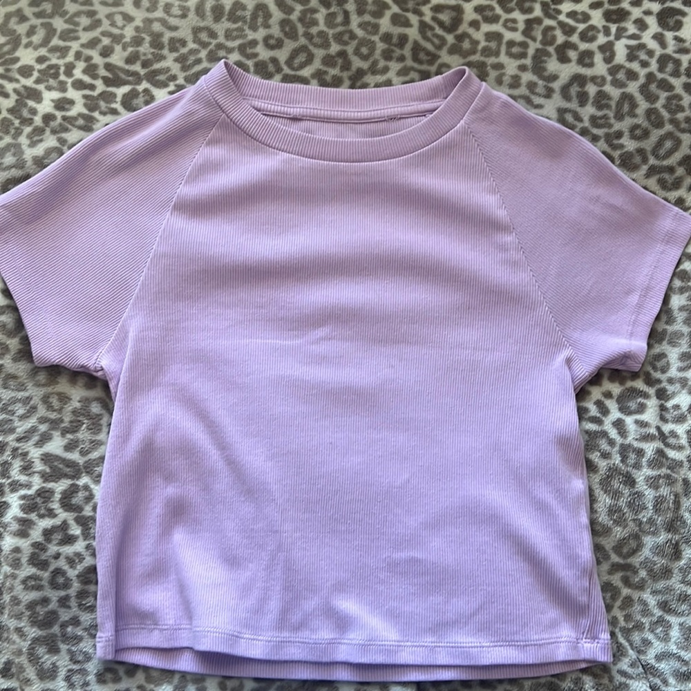 Aerie light purple baby tee size medium